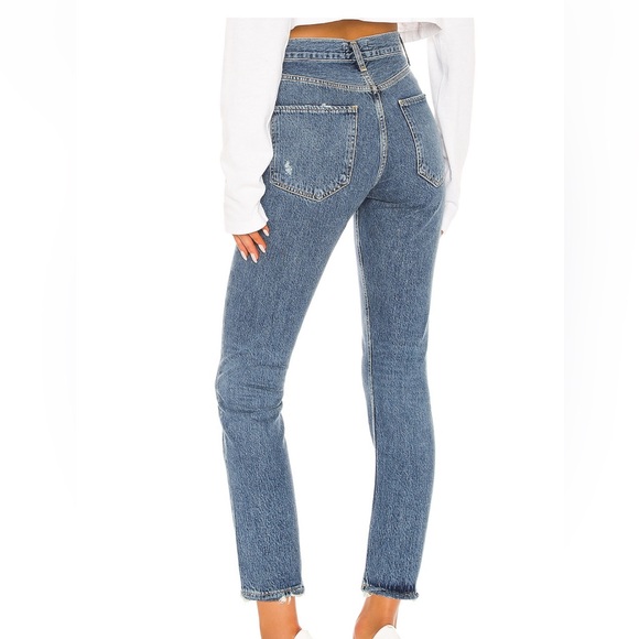 AGOLDE Riley High Rise Straight Crop Jeans - Picture 2 of 6